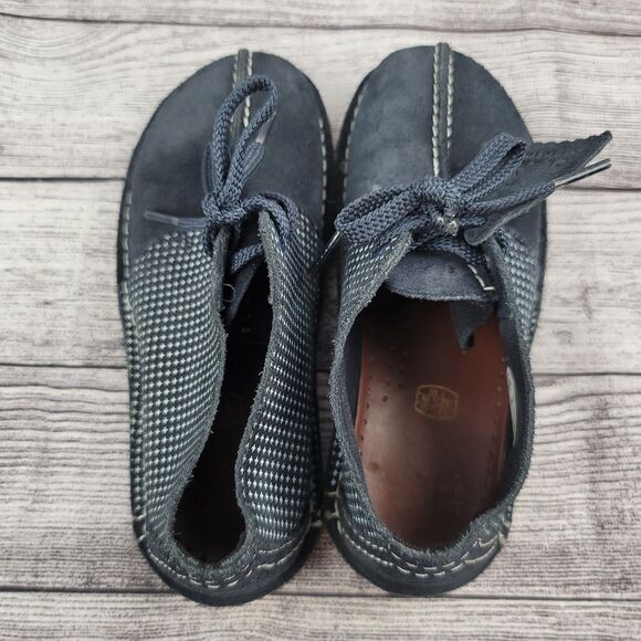 Clarks Kids Desert Trek O Navy Combi 26168043 Size 1 W - Picture 6 of 9